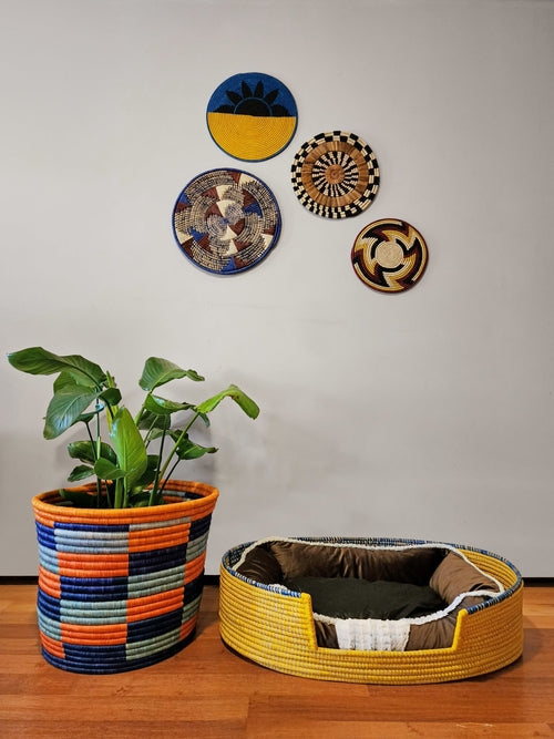 Savanna Handwoven Pet Basket Bed