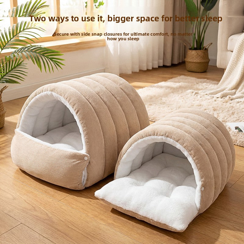 Cosy Cave Washable Enclosed Cat Bed