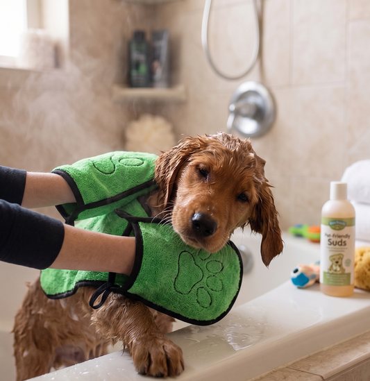 BeNat Pamper Pack: Shampoo Bar, Paw Balm & Towel