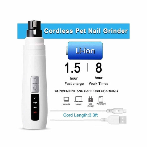 QuietTrim Rechargeable Pet Nail Grinder