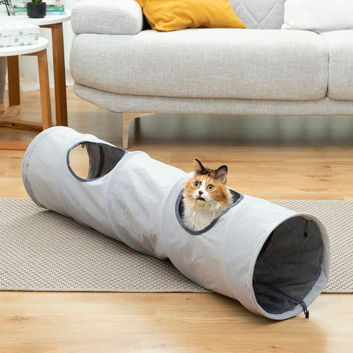 Peek-a-Boo Collapsible Cat Tunnel