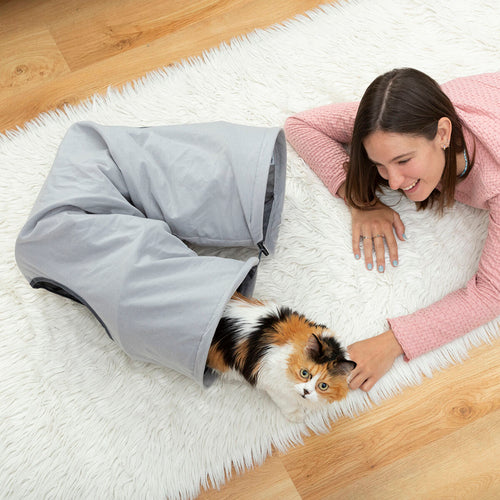 Peek-a-Boo Collapsible Cat Tunnel
