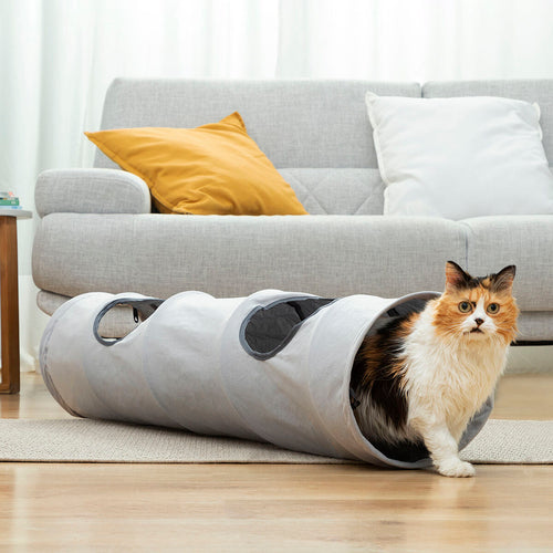 Peek-a-Boo Collapsible Cat Tunnel