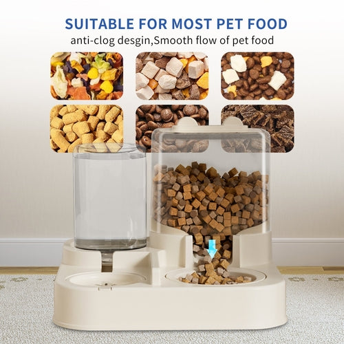 ClearView Pet Feeder & Water Dispenser
