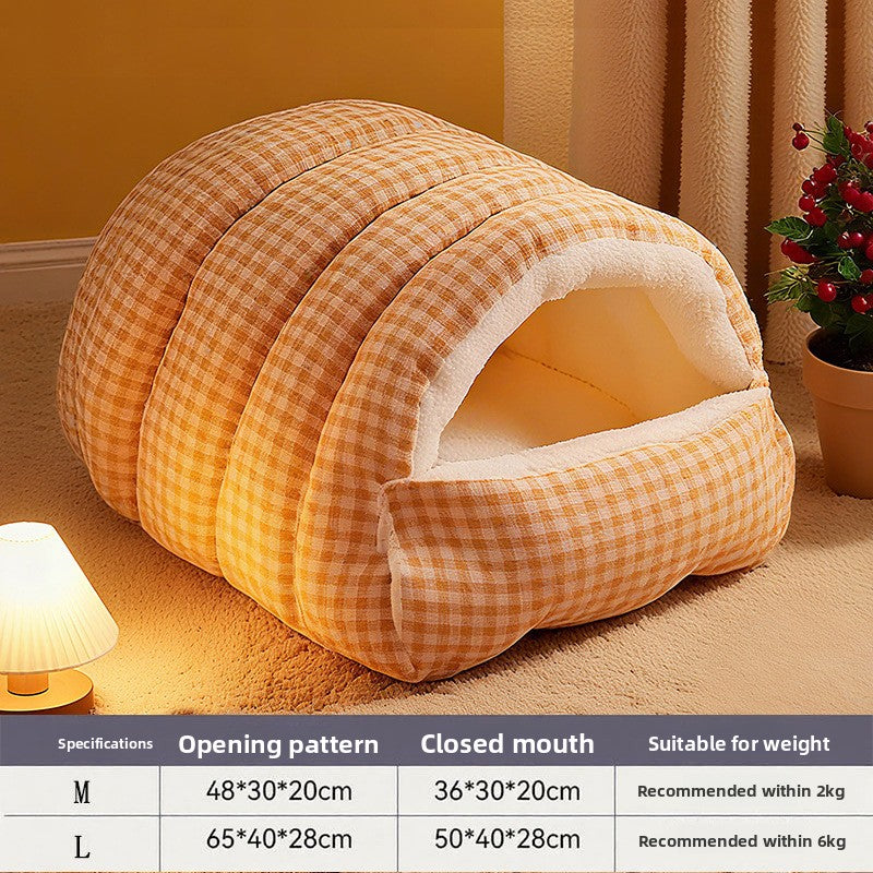 Cosy Cave Washable Enclosed Cat Bed