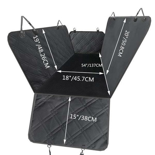 Road Trip Waterproof Dog Car Seat Cover