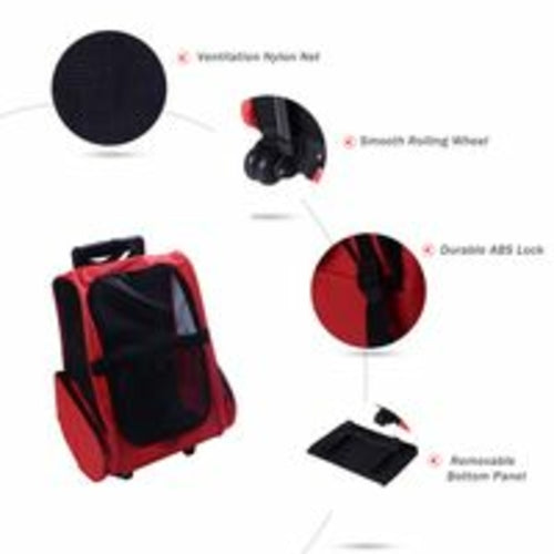 Adventure Rolling Pet Carrier & Backpack